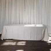 8' Banquet + Linen — Mustard Seed Gardens