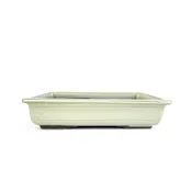 10" Rectangle Tray Bonsai Pot - Cream