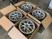 BBS Brilliant Silver CH-R 19x8.5 5x130 ET51 / 19x12 5x130 ET45 Set for Porsche