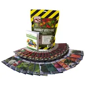 22,000 Non GMO Heirloom Vegetable Seeds Survival Garden 34 Variety Pack by Sustainable Seed Company