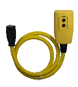 15 AMP 12-Guage, Right Angle Plug, Manual Reset GFCI Circuit, 1 Outlet, 3ft Extension Cord