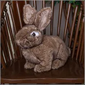 Large Sitting Rabbit Plush | Ditz Designs