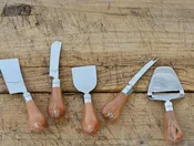 acacia cheese knifes set of 5