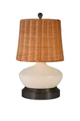 Bella Ivory Black Small Cordless Lamp - Made in the USA