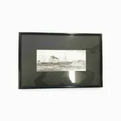 1855 London Times Engraving, "Victoria & Albert" Steamship  14"h x 22"w