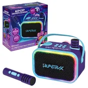 KPop Demon Hunters Bluetooth Karaoke Machine with 2 Wireless Microphones for Kids
