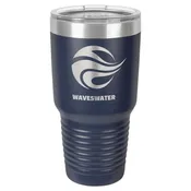 Polar Camel 30 oz. Navy Blue Ringneck Vacuum Insulated Tumbler w/Clear Lid