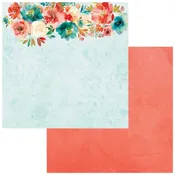 49 and Market ArtOptions ALENA FULL BLOOM 12″X12″ Scrapbook Paper