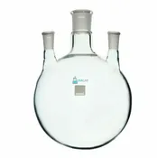 5L Round Bottom Receiving Flask - 3 neck 2 - 24/40 and 34/45 Center