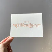 Be My Valentine Letterpress Card — The Happy Envelope