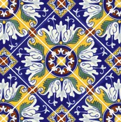 4 Tile Talavera Design ST 213