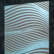Antelope Canyon, Metallic Turquoise on Cocoa Notecards