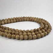 10.5mm Rosewood Carved Round 15.5in Bead Strand