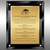 AeroGlass® Executive Mission Statement Plaque – 11" x 14"