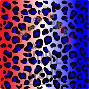 4th of July Cheetah Pattern Vinyl 12" x 12"