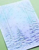EF1010 Snowy Forest Embossing Folder