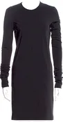 Acne Studios Sweden. Black Nylon Mini Dress