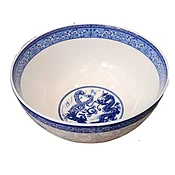 Blue Dragon and Phoenix Pattern Dishes