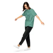 Apple Print Unisex T-Shirt in Seafoam