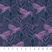 Anna Maria Textiles - Indelible Ink - Humming (Navy)