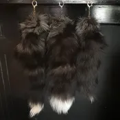 SILVER FOX TAIL KEYCHAIN — The Strange And Unusual