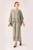 Chic Pucker Pant Set in Sage - Stylish and Comfortable Loungewear — Talk of The Walk