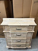 beveled edge chest w/w elm