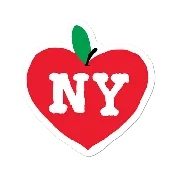 Big Apple Heart Sticker
