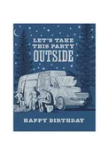 Party Outside Birthday Card