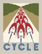 Cycle Bicycle Race Print
