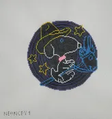 Peanuts - Snoopy Neon Cowboy on Vinyl Record
