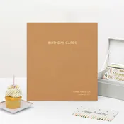 The Birthday Card Binder | Gold Silk