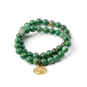 African Green Opal Bracelet Set