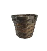 #G89PB- 6″ Plant Basket – Honey Brown