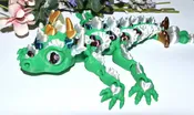 3D Printed Multi color Dragon.Articulated Adorable Dragon.3D Articulated Dragon Toy.Olgas Treasures Shop. — Olgas Treasures