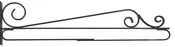 8232-Large Flag Bracket with scrolls