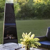 Metal Chiminea Fire Pit