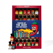 Birthday Hot Sauce Gift Set, Celebration Sampler Collection, Set of 30