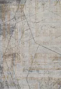 Abstract Blue Area Rug, Vera 7'10" X 10'