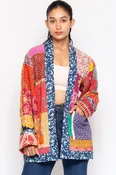 Free Spirit Reversible Kantha Quilted Sari Jacket