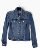 ABERCROMBIE AND FITCH FRAYED DENIM JACKET