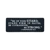 1 Corinthians 16:13 Hook & Loop PVC Morale Patch