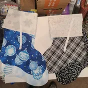 12 Deals Of Christmas #1 Lined Stocking Black Words