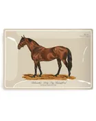 'Bellweather' Derby Day Thoroughbred 4" x 6" Decoupage Tray