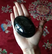 Gold Sheen Obsidian Palm Stone