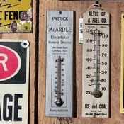 Funeral Home Advertising Thermometer — Aurora Mills