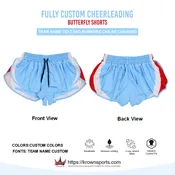 Custom Sublimated Cheerleading Butterfly Shorts