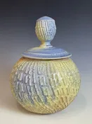 Blue Salt Lidded Jar