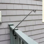 Angled Handrail Pole with Clamp — Achla Designs Products | Unique Home & Garden Décor, Tools & Accessories —  Achla Designs  |  Minuteman International