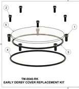 EARLY TOURING DERBY COVER REPAIR KIT | TM-0040-RK